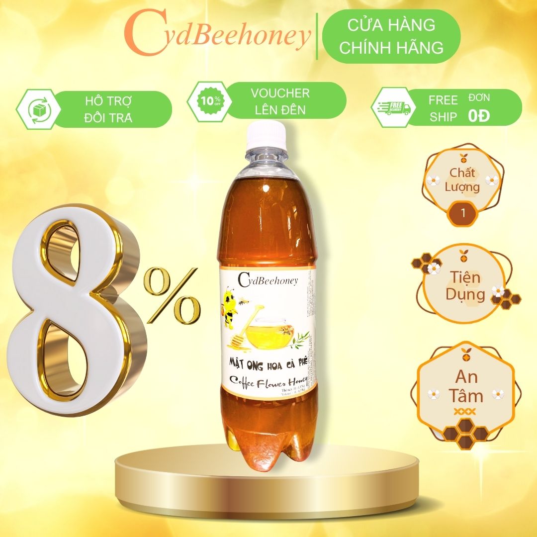 Mật Ong Hoa Cafe 1L (1400g)  - Coffee Flower Honey